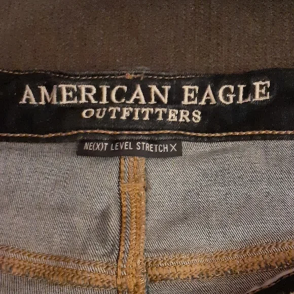 American Eagle Outfitters Dark Blue Women Jeans Overalls - Picture 3 of 5